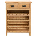 Moderner Weinschrank aus Eiche Massivholz