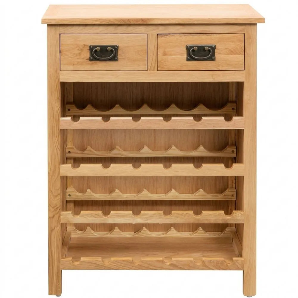 Moderner Weinschrank aus Eiche Massivholz