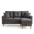 Modernes Ecksofa mit Chaiselongue und Stauraum