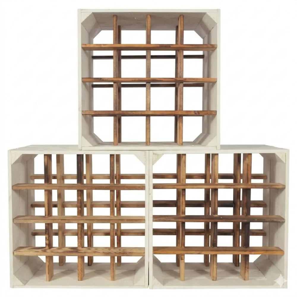Holz-Weinregal Set für Zuhause