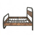 Metallbettgestell 120x200 mit Lattenrost und Kopfteil für Schlaf- und Gästezimmer